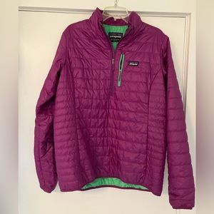 Light down nanopuff quilted Patagonia pullover (XL), like new